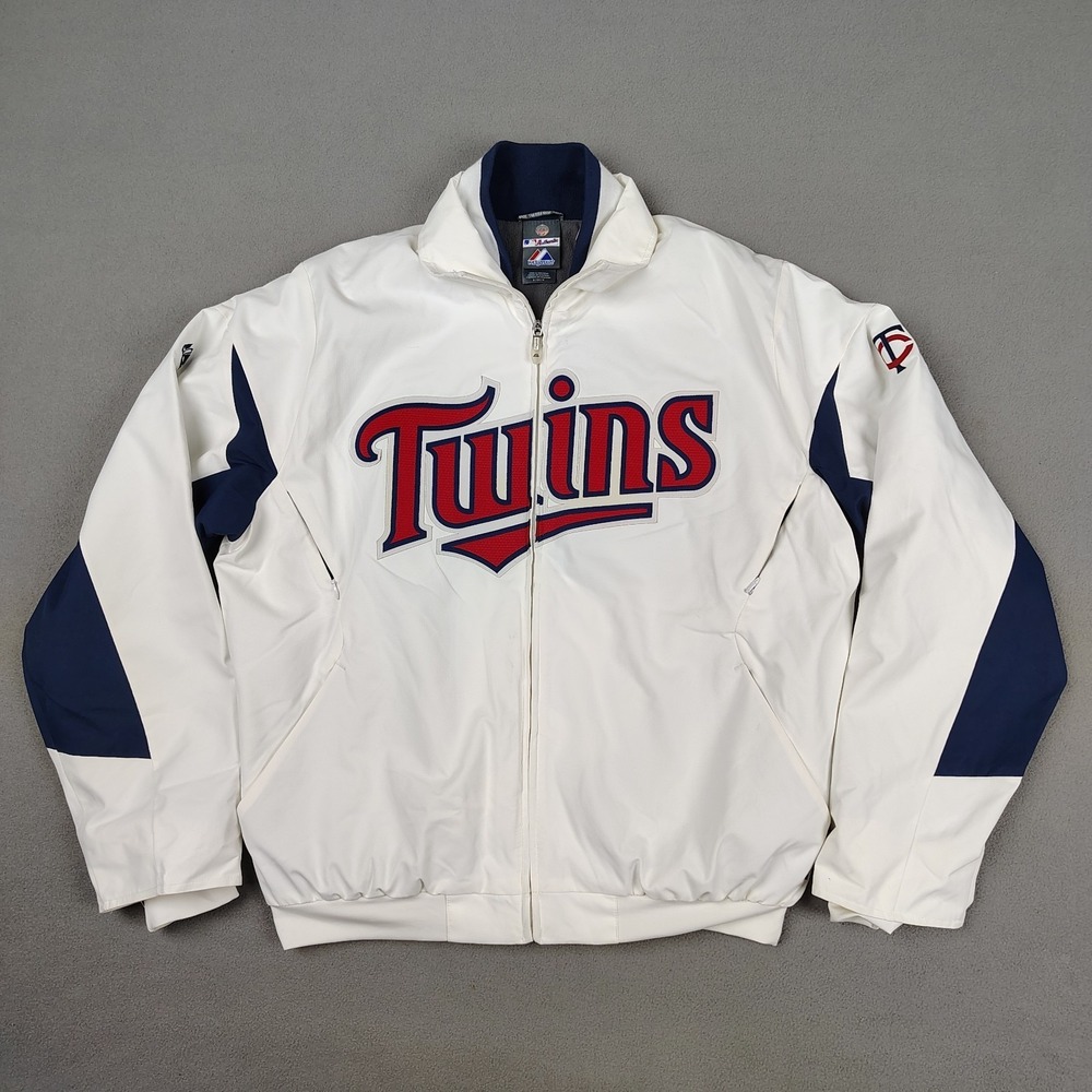 Majestic Minnesota Twins Therma Base Jacket Men Medium Large 24x26 Insulated Zip